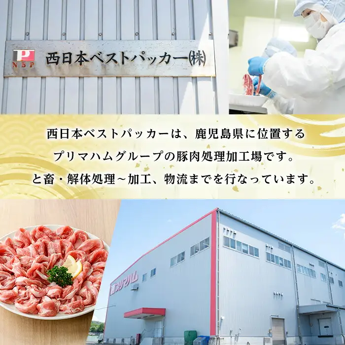 鹿児島県産 豚肉 バラ 300g×6パック 豚肉【01-110-19】