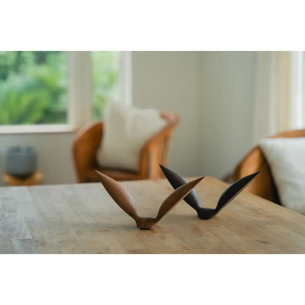 【Bubinga（ブビンガ）：あか茶】【銘木再生】幸運を運ぶ木製オブジェliving_bird 鴎