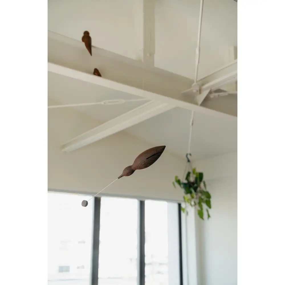 【Tagayasan（タガヤサン）：こげ茶】【銘木再生】幸運を運ぶ木製オブジェliving_bird 海鳥