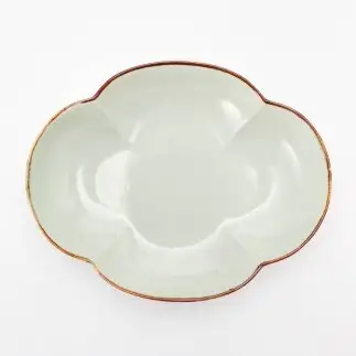 有田焼 さび李朝みのり 木瓜鉢 2個セット【丸兄商社】皓洋窯 陶磁器 食器 器 うつわ パスタ皿 カレー皿 鉢 皿 as033