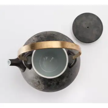 有田焼 MoonSurface 土瓶・凛仙茶セット【丸兄商社】李荘窯 陶磁器 食器うつわ 器 3点セット 急須 湯呑 プレゼント ギフト as034