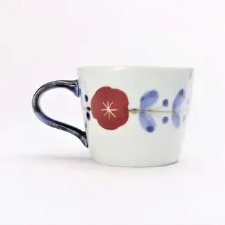 有田焼 さび花つなぎ ポット・カフェマグセット 【丸兄商社】皓洋窯 食器 器 うつわ 陶磁器 急須 as036