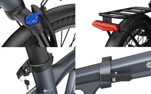 ＜ R8年熊本地震復興支援 ＞【 ブルー 】 ADO BIKE フォールディング イーバイク AIR 20 PRO 20インチ 自転車 電動自転車 電動アシスト自転車 電動 電動アシスト 折りたたみ自転車 折りたたみ 通勤 通学 日常使い コンパクト