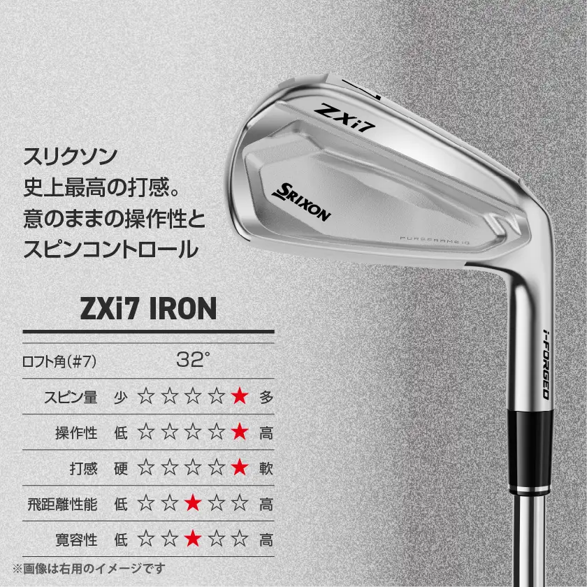 スリクソン ZXi7 アイアン レフトハンド ダイナミックゴールド
