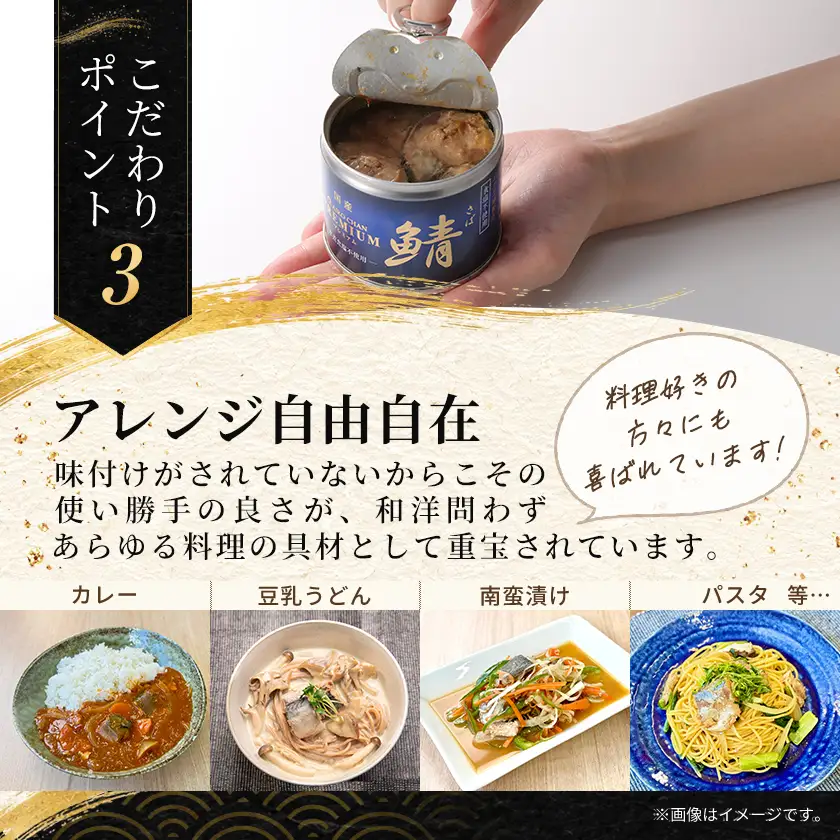 あいこちゃんプレミアム サバ缶水煮食塩不使用　190g×6缶【1748885】