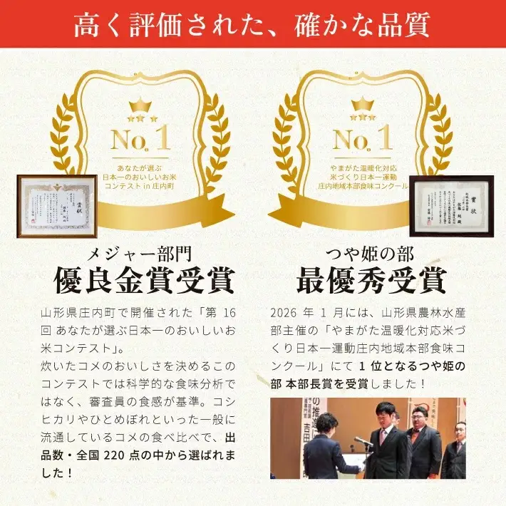 SC0735　11月上旬配送／令和8年産【玄米】つや姫マイスターが作った 特別栽培米『つや姫』10kg(5kg×2袋)［減農薬・減化学肥料］ MA