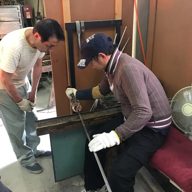博多びーどろ 吹きガラスコップ作り工芸体験1名様分【粋工房】_HA2042 びーどろ ガラス コップ 作り 体験 工芸 福岡県宗像市 宗像市 福岡 宗像