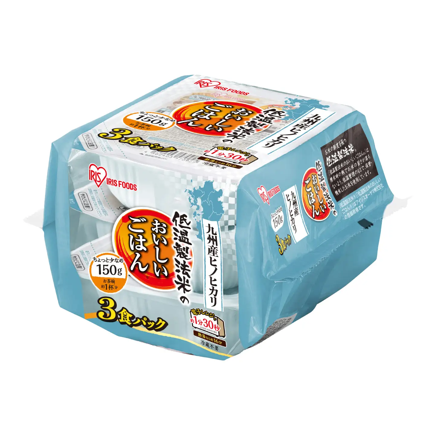 ヒノヒカリパックご飯150g×24パック / ごはん 米 ライス / 佐賀県 / アイリスオーヤマ株式会社[41ACAA120]