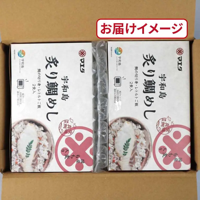 宇和島 炙り 鯛めし 2食入り マエダ 鯛めし J014-209003