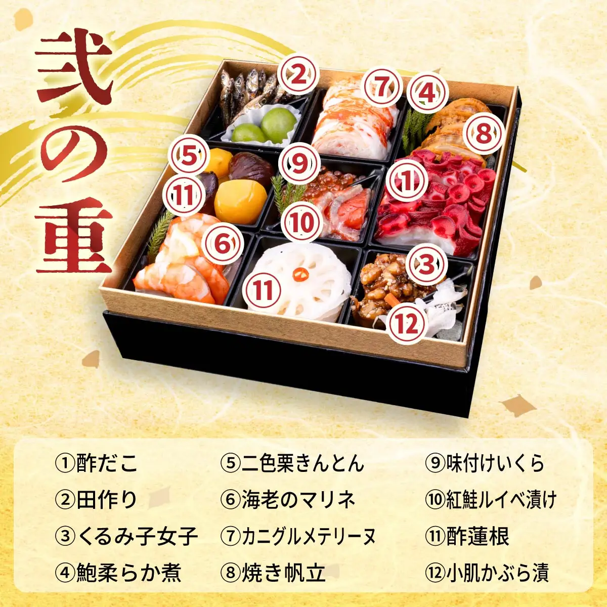 おせち 創作二段重 2～3人前おせち