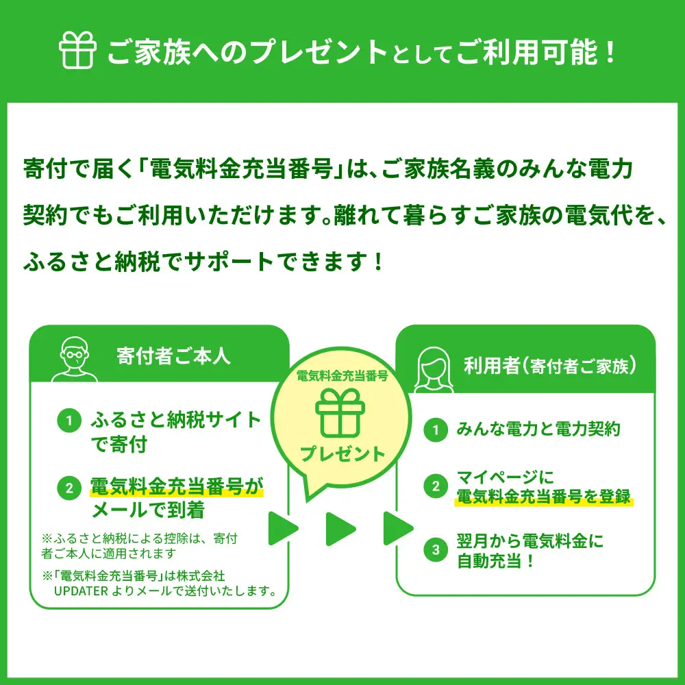 みんな電力 宮崎県産 再エネ電気 9000円分 電気料金お支払いサポート 電力 お礼の電気 電気代 CO2排出量ゼロ