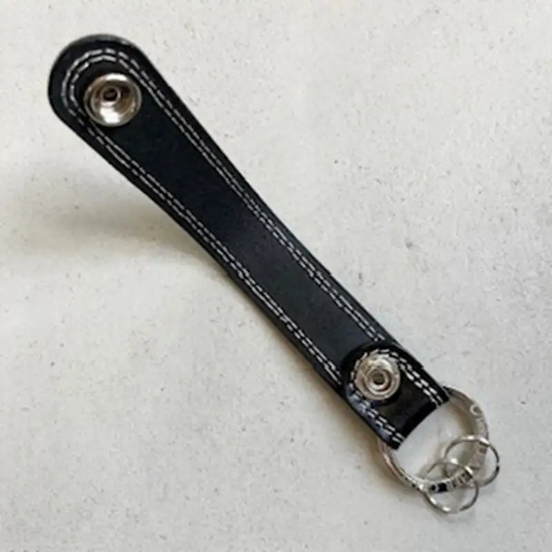 革小物 キーホルダー（ブラック）レザー製品 革製品