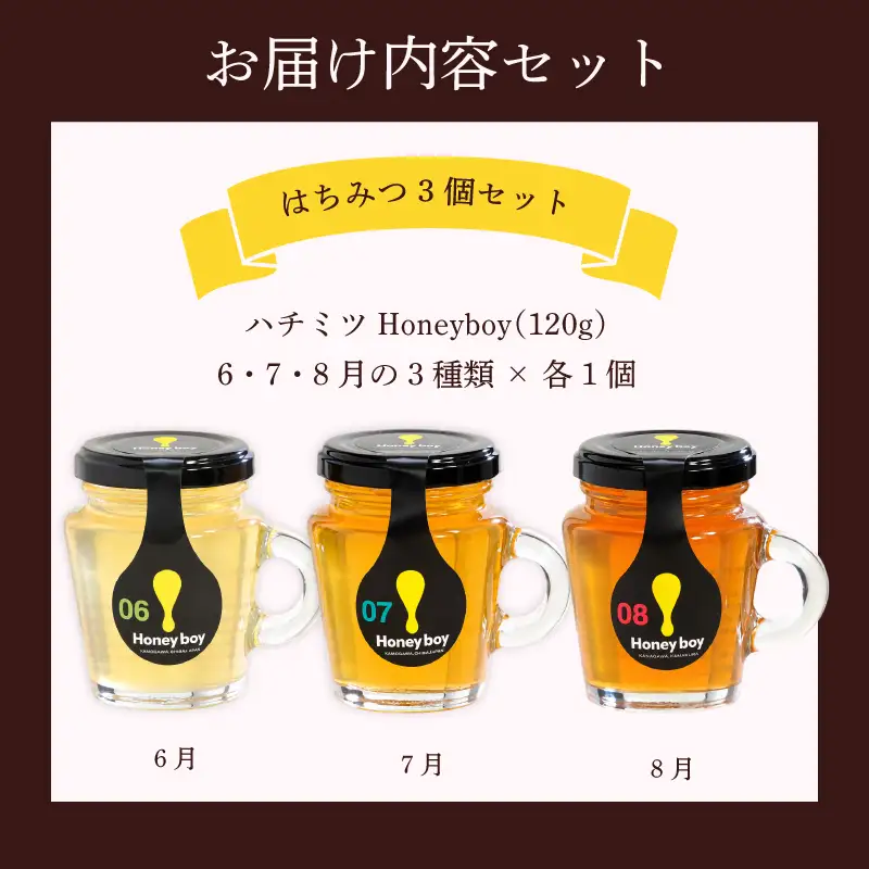 【国産 はちみつ 】 Honeyboyシリーズ3種 ふじのくに 新商品 コレクション 最高 金賞 受賞 静岡県 牧之原市 河村養蜂場