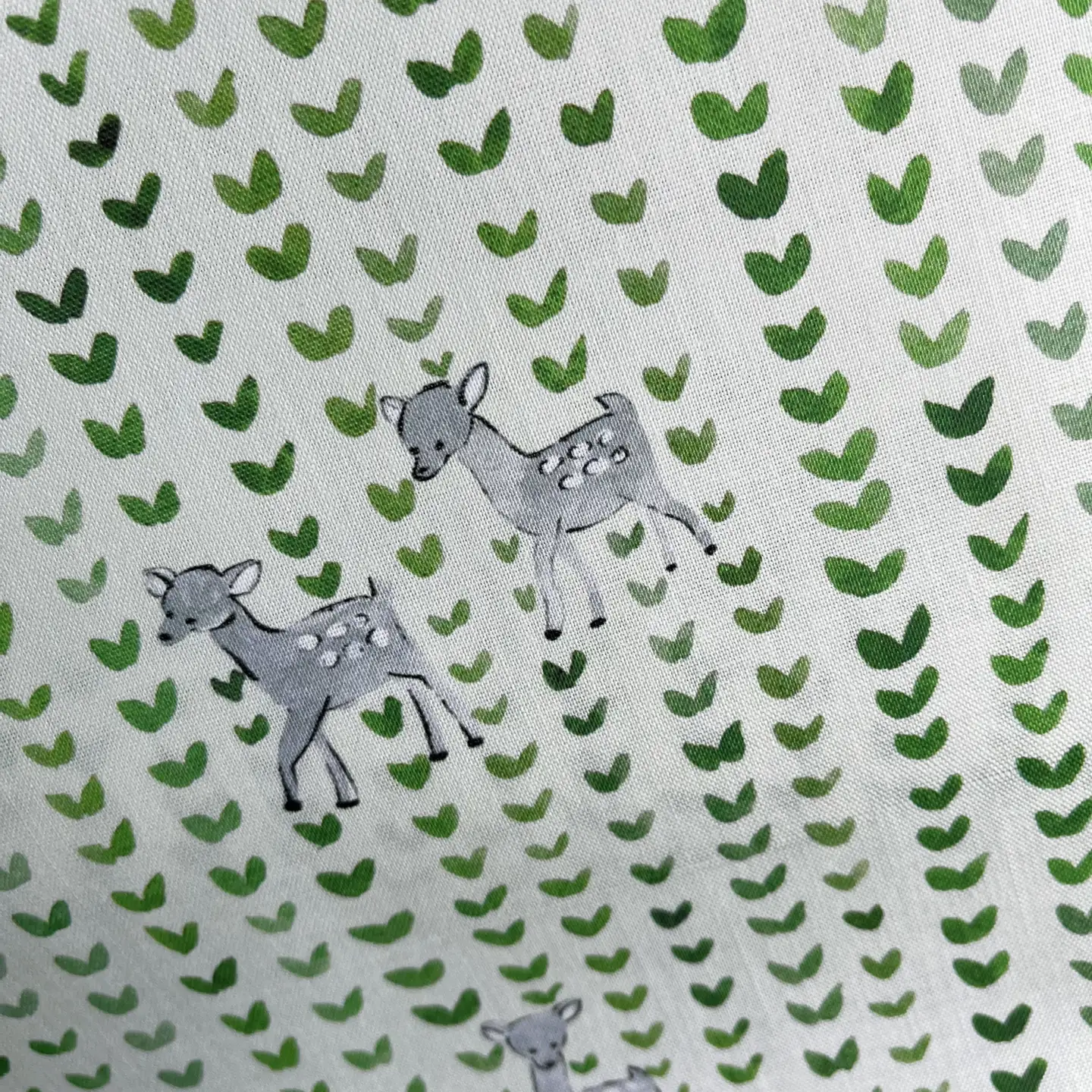 ハンカチ『Leaf＆Deer』【fst009】