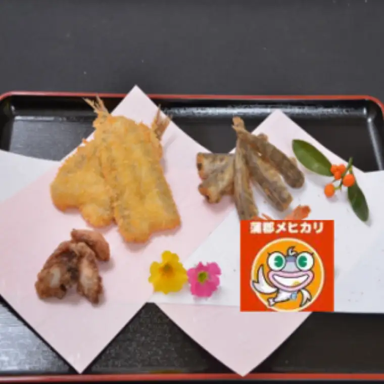 蒲郡海鮮市場 限定品 蒲郡産めひかり唐揚げ+にぎすフライ+タコ唐揚げ＋深海魚の干物+ちりめんじゃこセット_【G0771】