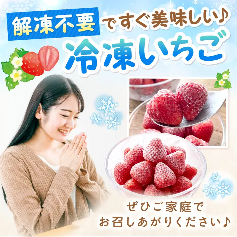 1粒がおいしい冷凍いちご【ふるさと納税3.0】【117E-002】