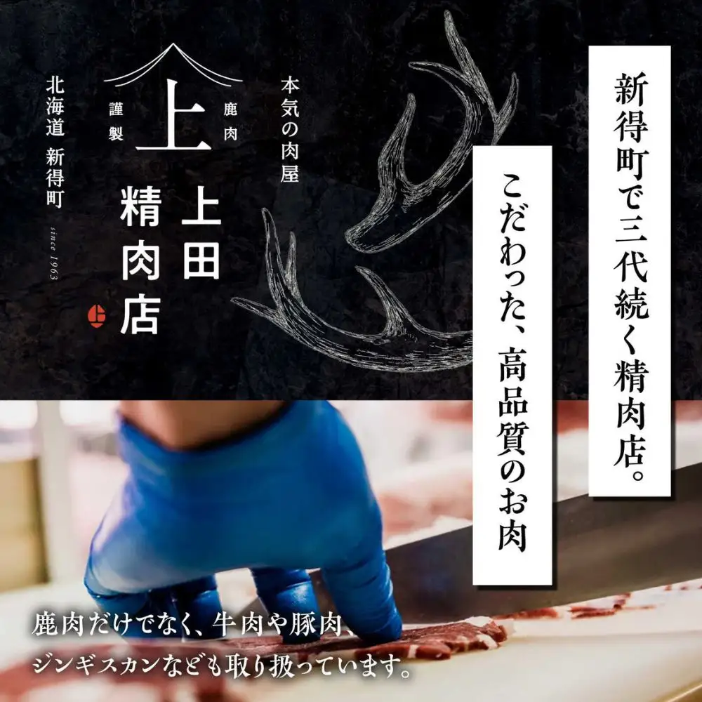 エゾ鹿コマ切れ肉 計660g（330g×2パック）| 株式会社上田精肉店[BNAM045]