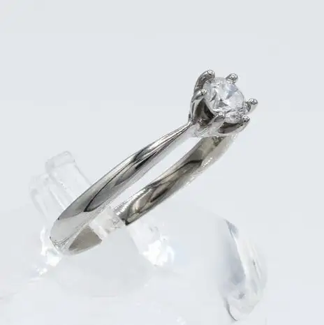 Dカラー ダイヤモンド リング 0.3ct  Ag900[Pt100] （111118r） (BR-99)