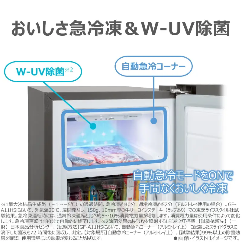 東芝　冷凍庫【標準設置費込み】　108L　1ドア　右開き　冷凍庫　GF-A11HS(HT) 【kw0240-0476】