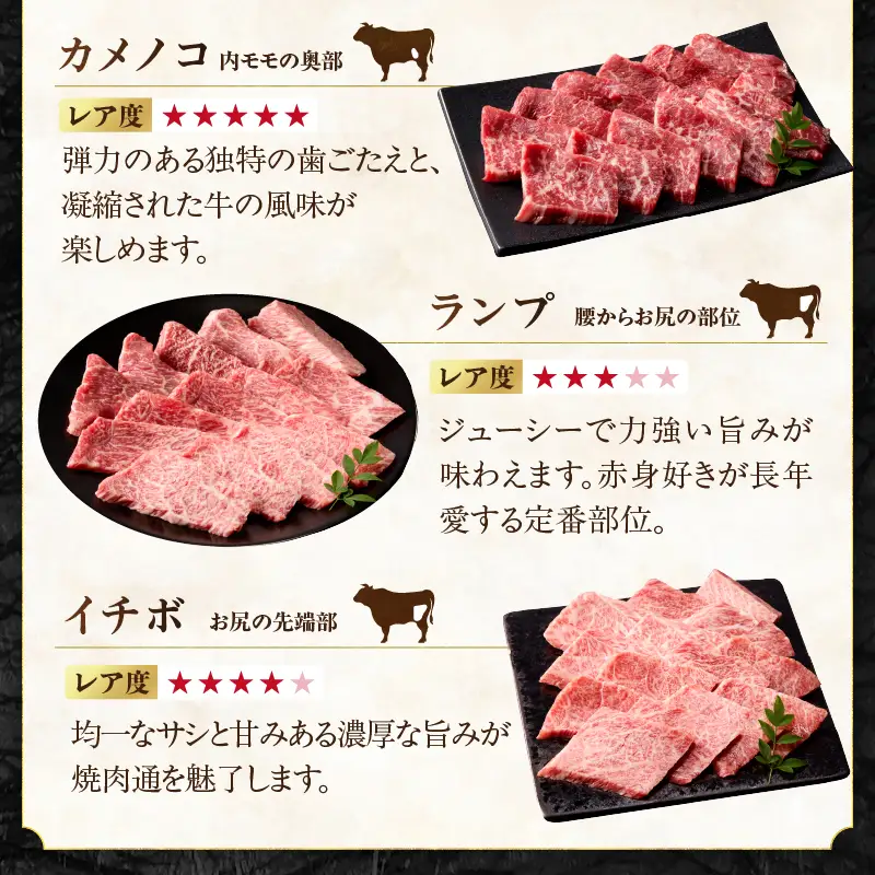 上場亭 佐賀牛 希少部位 5種 食べ比べ 1kg ／ 部位【C066】