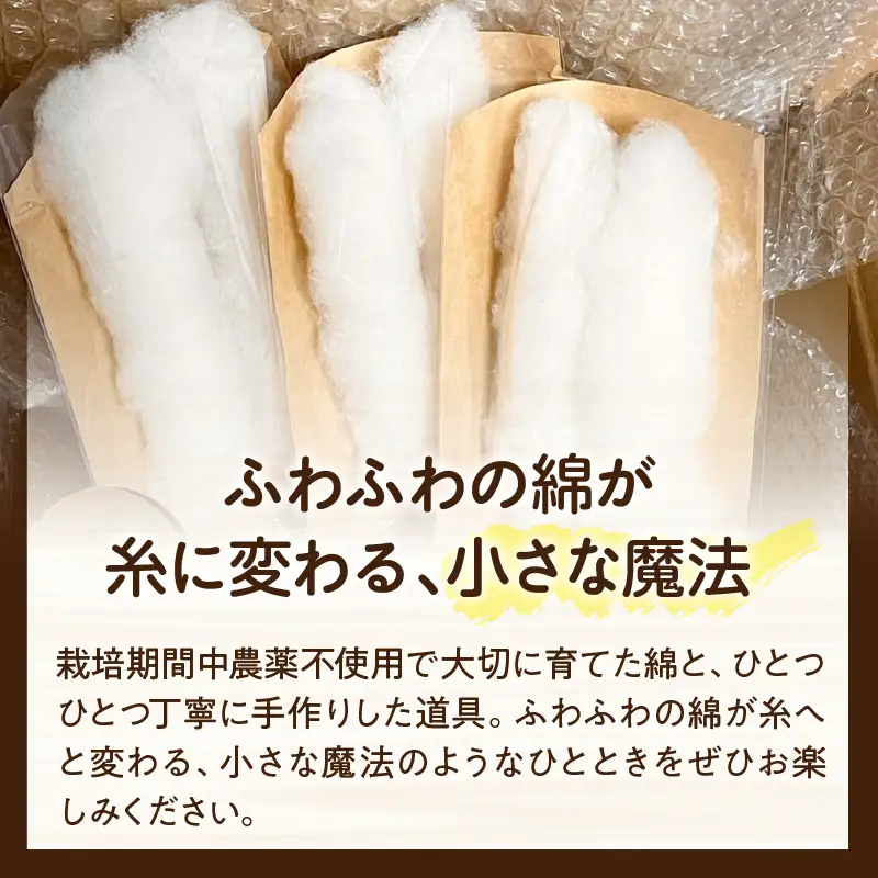 糸紡ぎ用ノーマルスピンドル1本+篠（白）6本セット