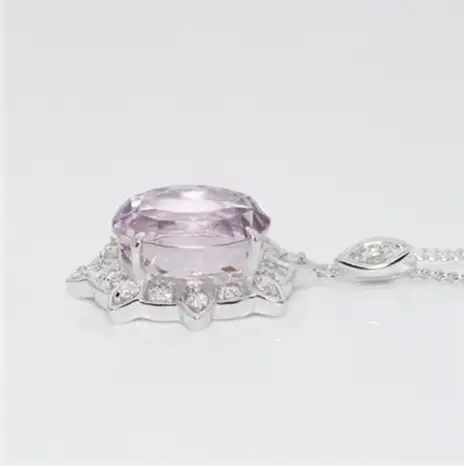 クンツァイト ペンダント 5.0ct Pt900（22090） (BR-105)