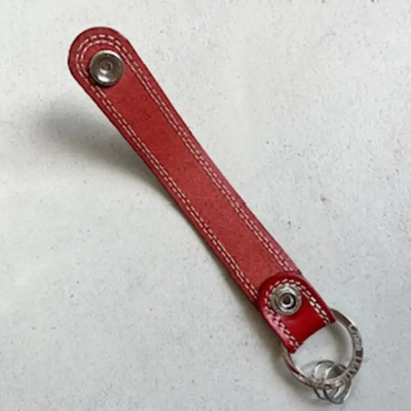 革小物 キーホルダー（レッド）レザー製品 革製品