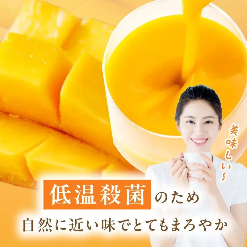 あふれる果実感！ハーフボトル マンゴードリンク 4本セット(300ml×4本)_K021-026