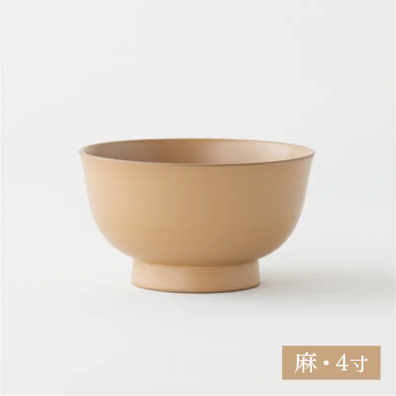 【大本山永平寺御用達　漆琳堂】1793年創業の老舗塗師屋が展開するマットな上質感のある汁椀 朝倉椀 麻 4寸 漆琳堂 食洗器対応 