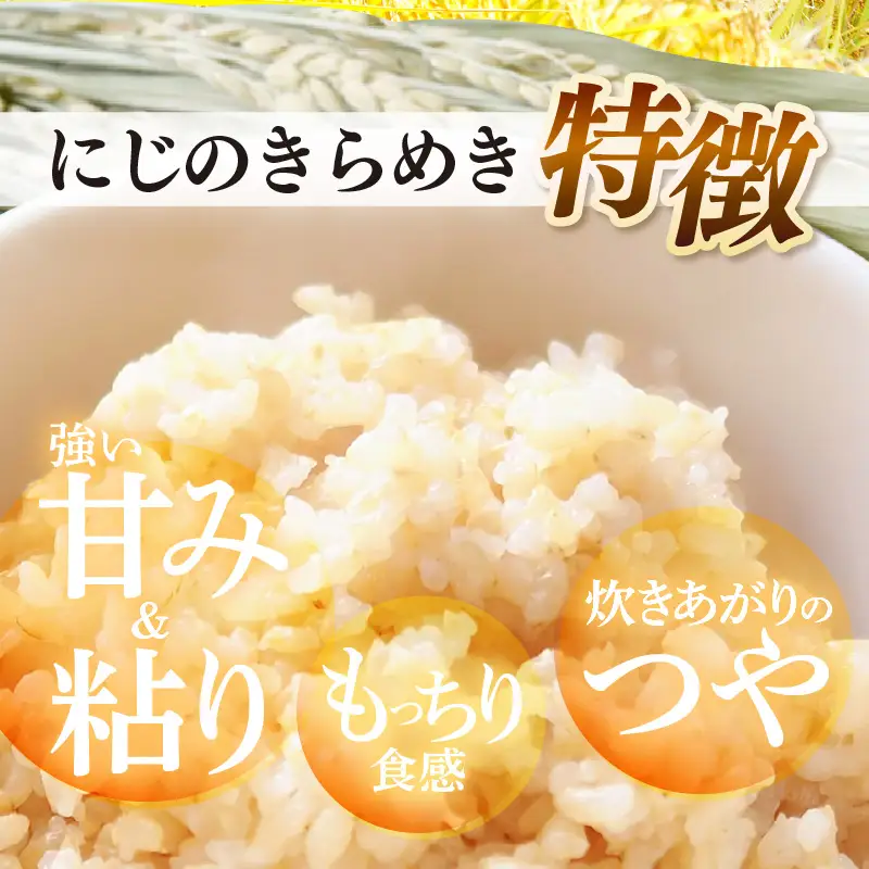 【先行予約】【令和8年産】 にじのきらめき うまみ玄米 5kg ／ 鮮度抜群 5キロ 福井県あわら産 玄米 お米 ※2026年9月下旬より順次発送 [aw071-a016]