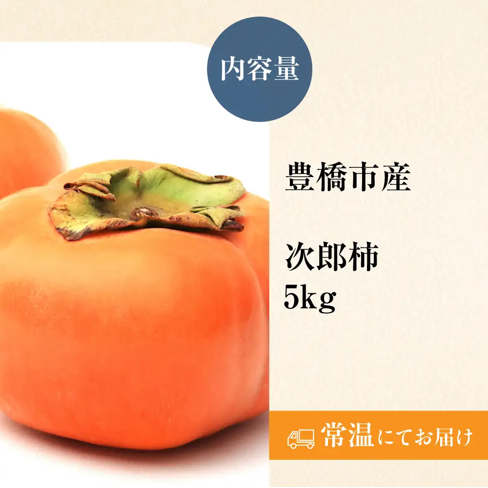 豊橋市産 次郎柿 正品 5kg 産地直送