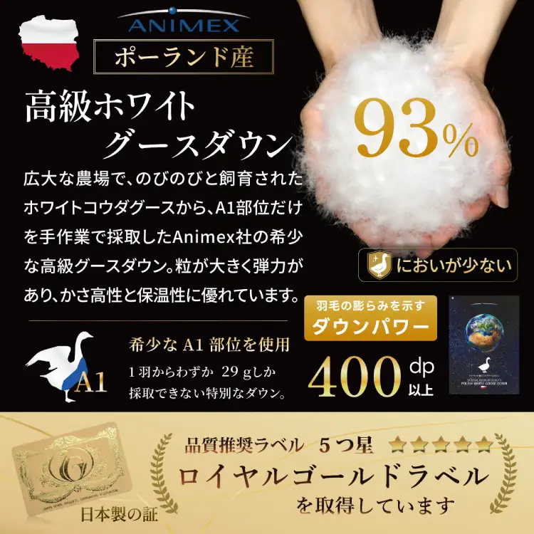 【春夏用】洗える羽毛布団 羽毛布団 クイーン 肌掛け 肌掛け布団 グース ダウン 夏 春 ホワイトグースダウン93% 0.6kg 無地 アイボリー