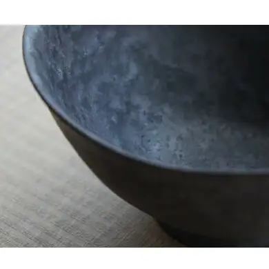 有田焼 ペア茶碗 セット 黒サビ絞り＆ミストサビ 【山忠】夫婦茶碗 飯碗 2個 セット 食器 ギフト ちゃわん ed036