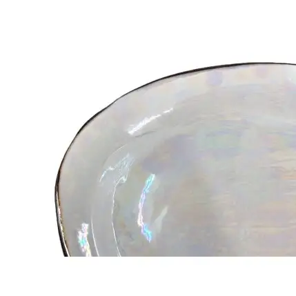有田焼 真珠彩あわび型 小鉢 【山忠】 食器 器 珍味 正月 刺身 晩酌 貝 ed038