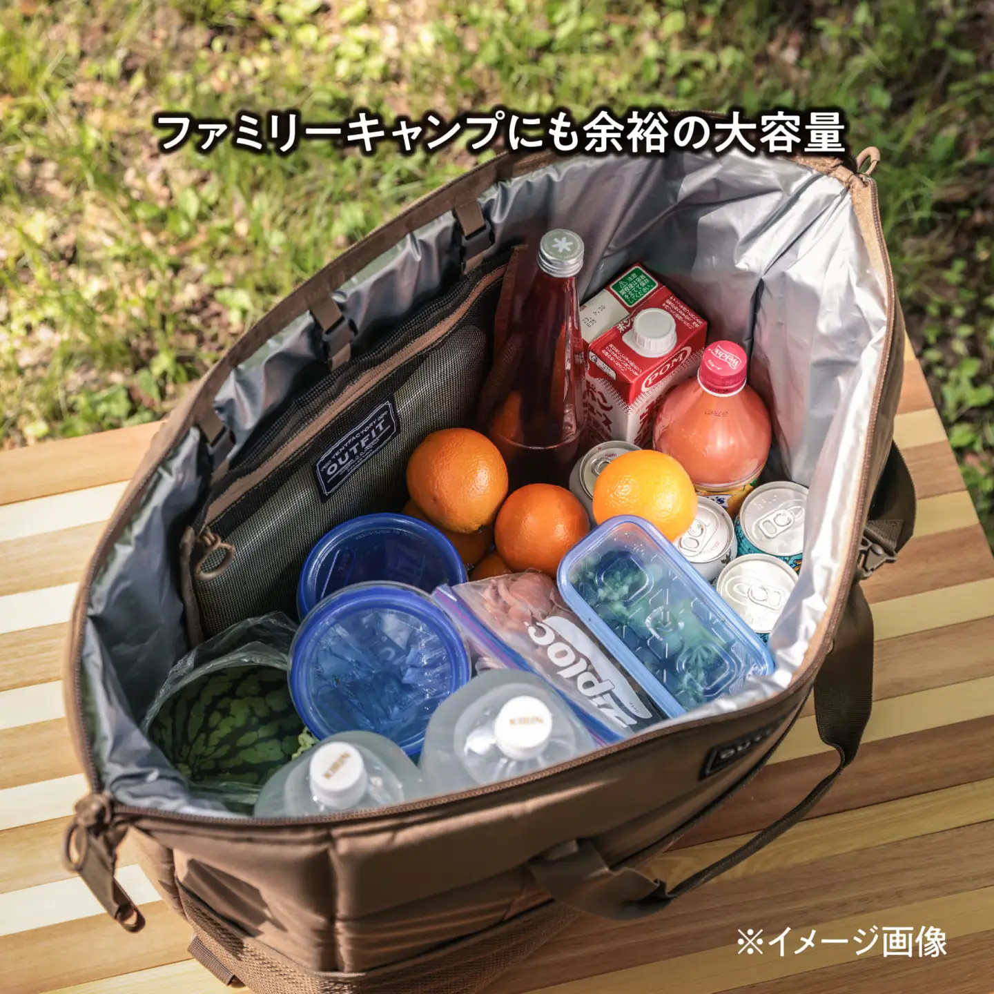 横浜生まれのアウトドアブランド TENTFACTORY（テントファクトリー）　極冷4層ソフトクーラーバッグボクシー36L MG（モスグリーン） ARZ0005-02