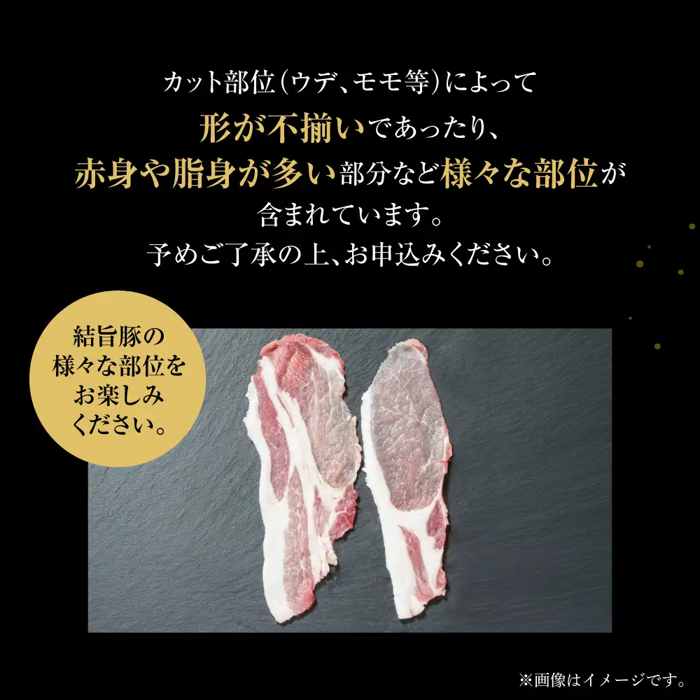 豚肉  250g×16p 計4kg 結旨豚 ウデ又はモモ 切り落とし 豚肉 小分け