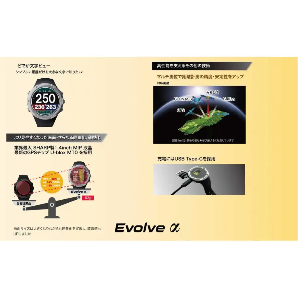ショットナビ　Evolveーα　ブラック