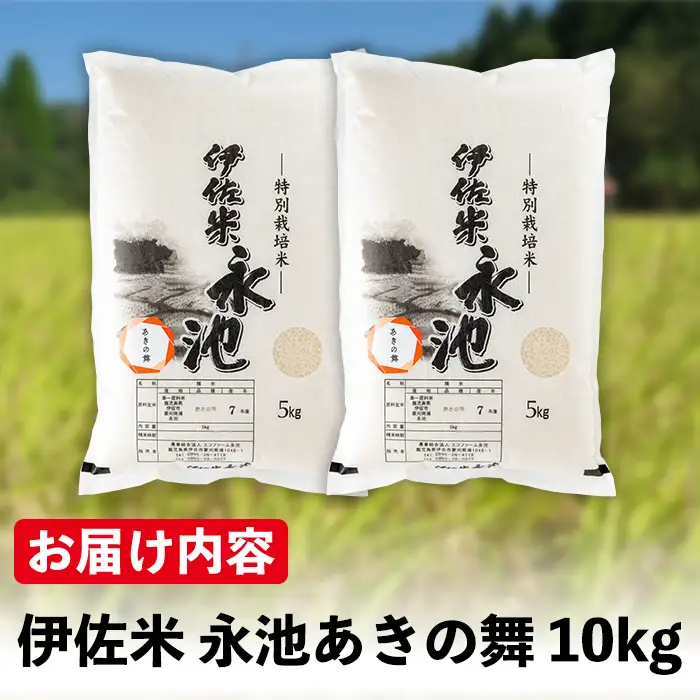 isa966 《数量限定》令和8年産 新米 特別栽培米 伊佐米永池 あきの舞(10kg) 伊佐市 永池 特産品 お米 新米 米 白米 精米 伊佐米 あきの舞 10kg 【エコファーム永池】