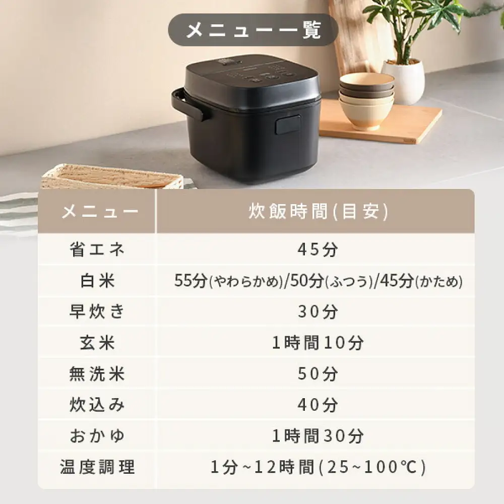 YAMAZEN　炊飯器　YJT-M05(W)　T0F25