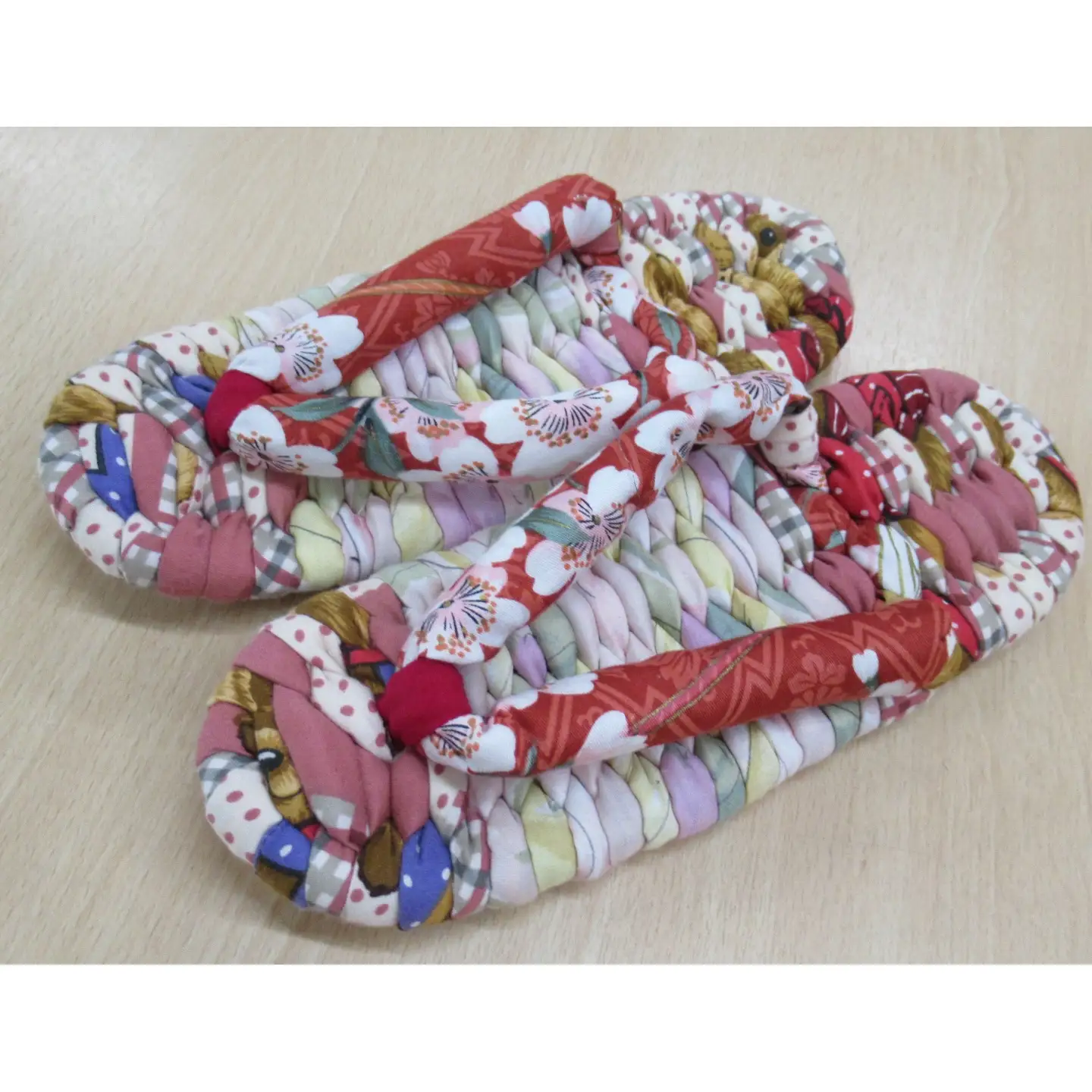 串原の布ぞうり 男性用 Mサイズ (23.5cm?24.5cm) / ぞうり 草履 男用 履物 室内履き 恵那市 / マレットハウス[AUCU002]