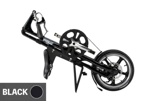 R8年熊本地震復興支援 ＞【 BLACK 】 STRiDA LT 折りたたみ自転車 16