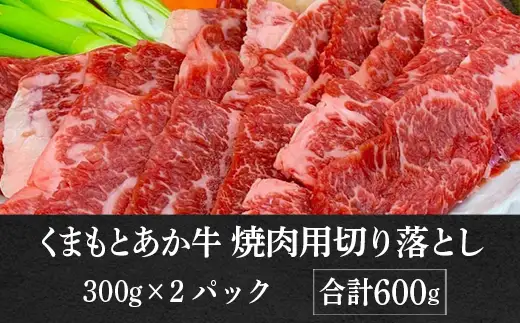 ＜ R8年熊本地震復興支援 ＞熊本県産 GI認証取得 くまもとあか牛 焼き肉用 切り落とし 600g 赤身 焼肉 お肉 肉 ニク にく 牛肉 牛 あか牛 国産 冷凍 ヘルシー 焼き肉