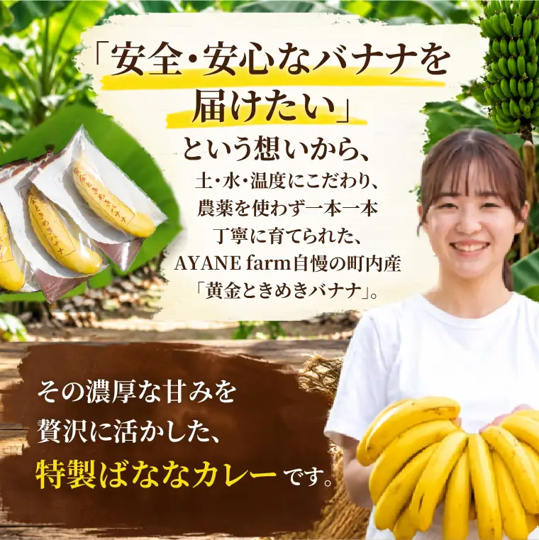 ばななカレーセット|黄金ときめきバナナ あまい 特製（CA007）