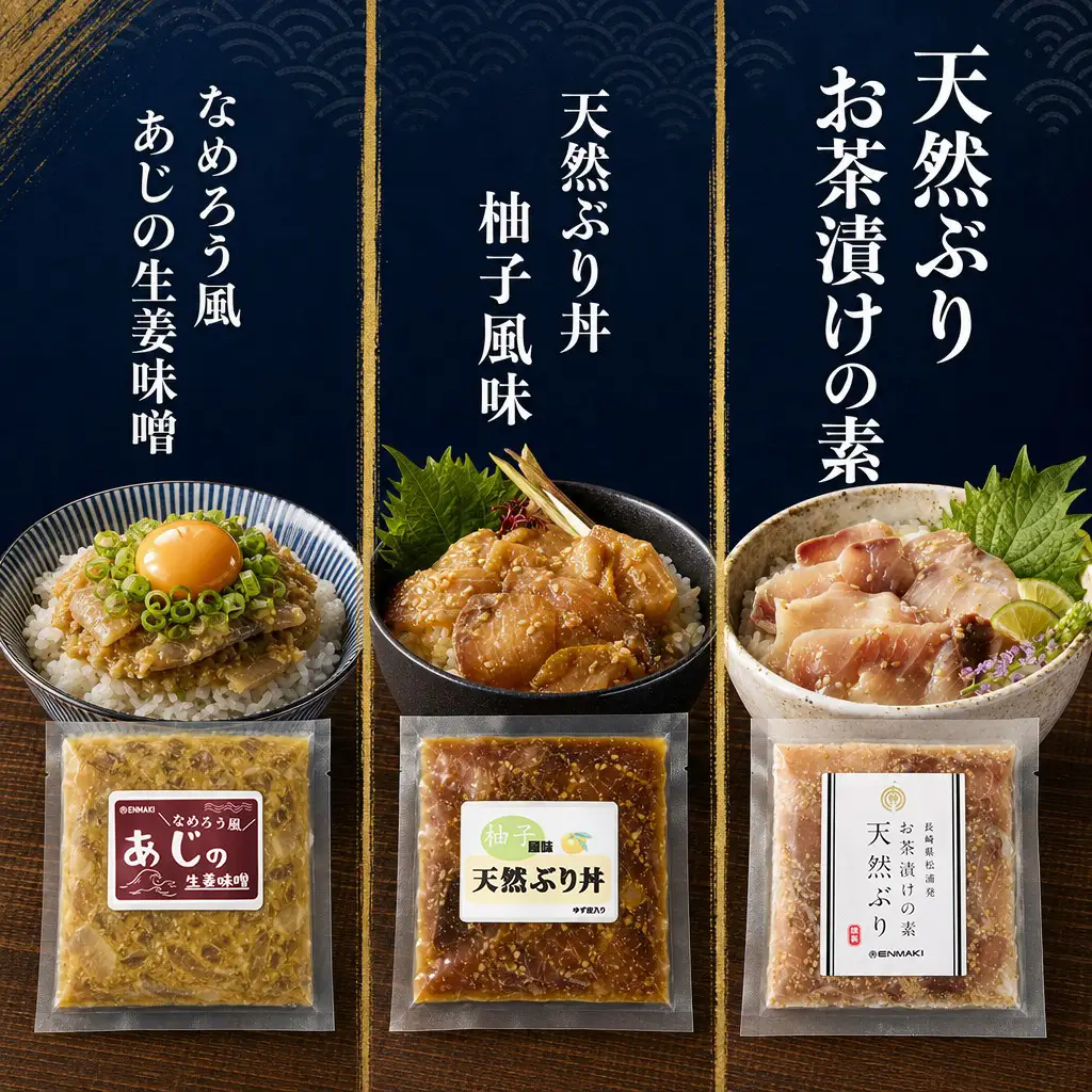 海鮮醤油漬けバラエティ海鮮丼６種セット各２パック【013-0006】