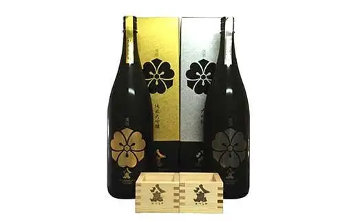 やつしか 大吟醸 セット 各1800ml 一合マス付き 日本酒 お酒