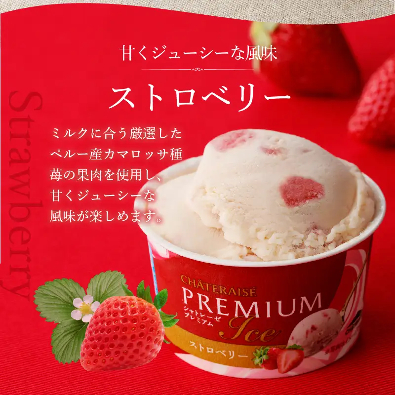 〈2026年9月発送〉Chateraise PREMIUM カップアイス 詰合せ 2種 8個