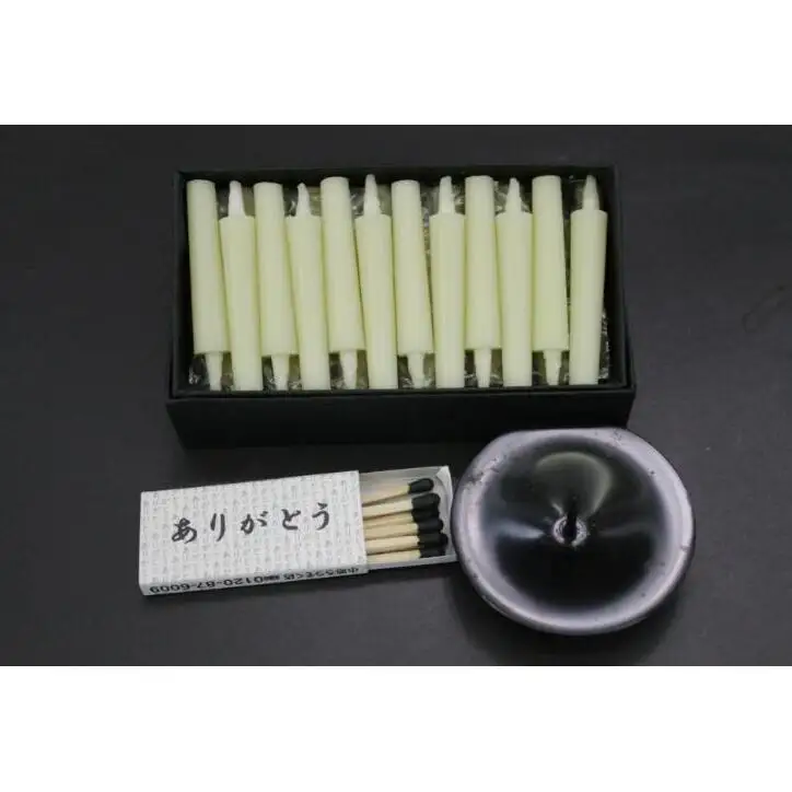 笹山遺跡・火焔型土器レプリカ 13cm （台座1cm・O型小鉄製ろうそく立て・豆和ろうそく24本・マッチ付 手作り 陶芸品 新潟市