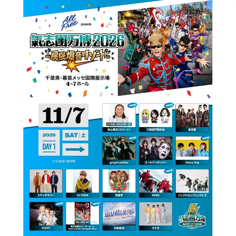 氣志團万博チケット 2日通し入場券 チケット 氣志團 ライブ コンサート フェス 氣志團万博2026 幕張 幕張メッセ 千葉県 千葉市