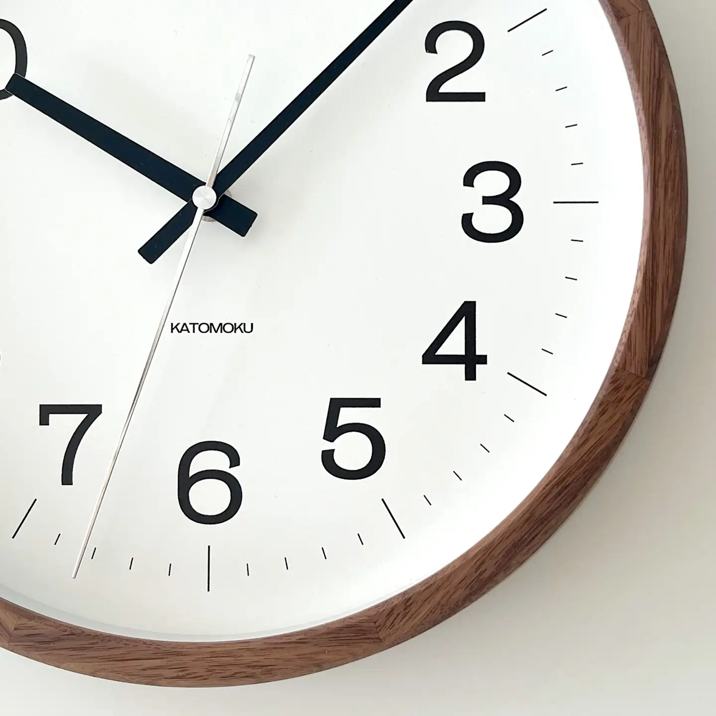 KATOMOKU muku clock 16 ウォールナット km- 113WARCS 木製 SKP電波時計