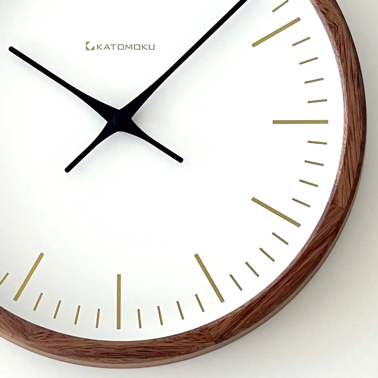 KATOMOKU muku clock 18 ウォールナット km-129WARCS 木製 SKP電波時計
